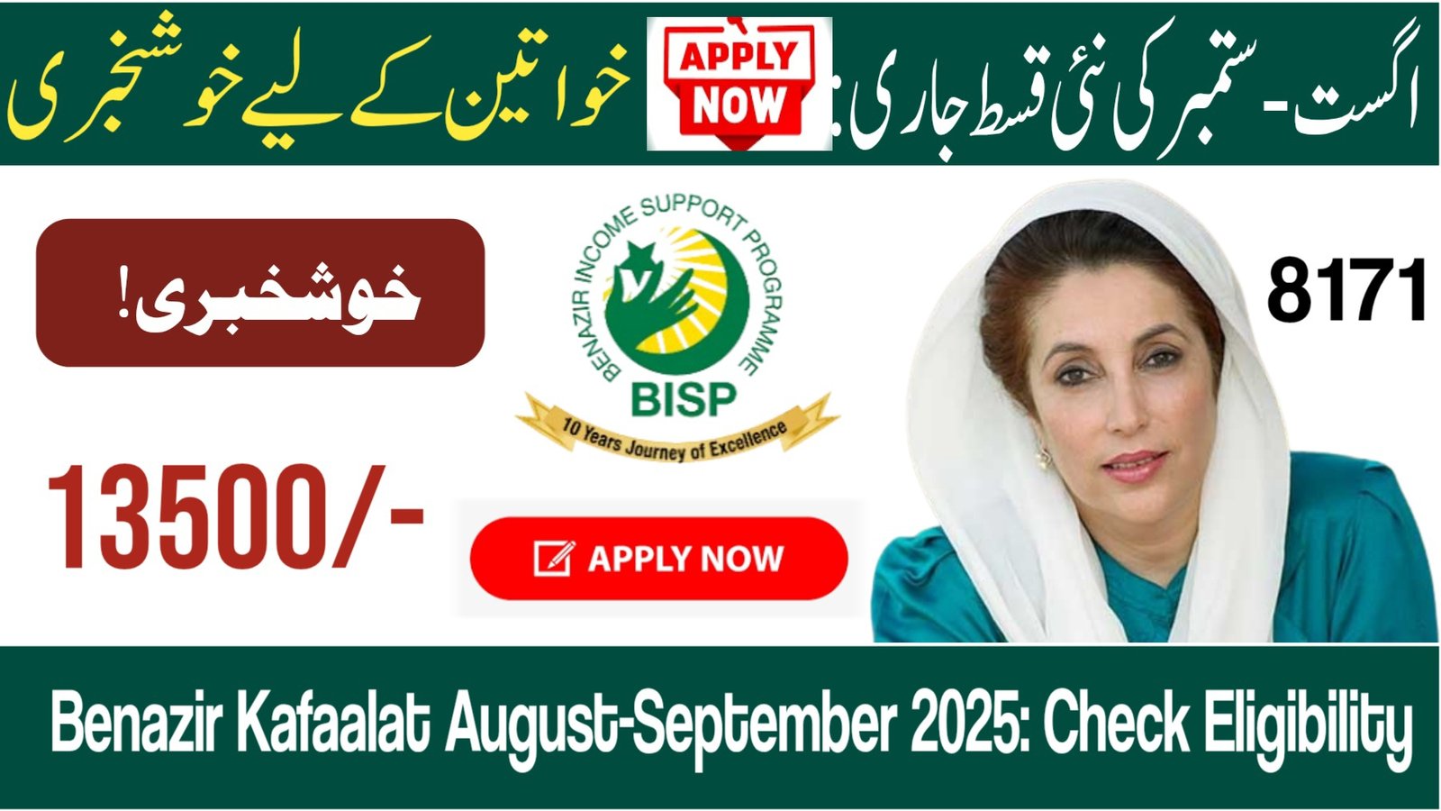 Benazir Kafaalat August-September 2025: Check Eligibility